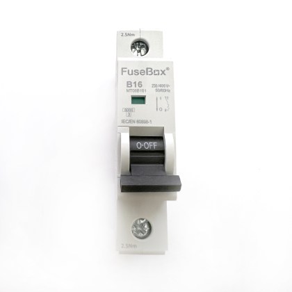 Fusebox CP Circuit Protection MT06B161 B16 16A 16 Amp MCB Circuit Breaker Type B